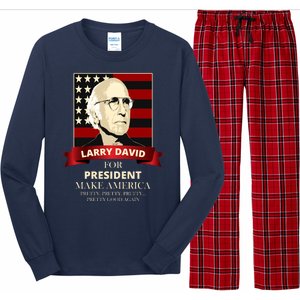 Larry David For President Long Sleeve Pajama Set