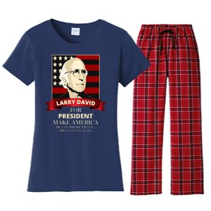 Larry David For President Women's Flannel Pajama Set