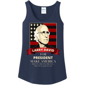 Larry David For President Ladies Essential Tank