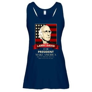 Larry David For President Ladies Essential Flowy Tank