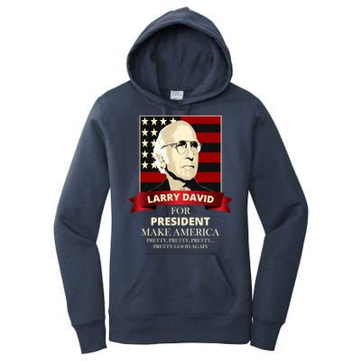 Larry David For President Women's Pullover Hoodie