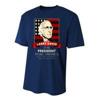 Larry David For President Performance Sprint T-Shirt