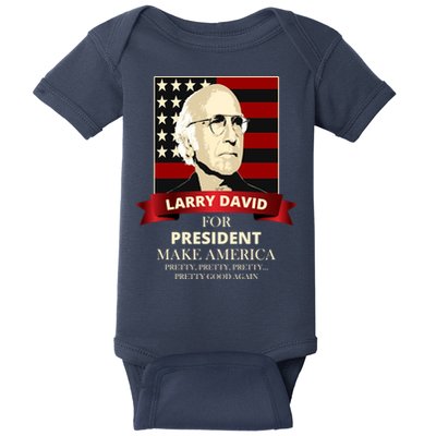 Larry David For President Baby Bodysuit