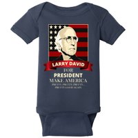 Larry David For President Baby Bodysuit