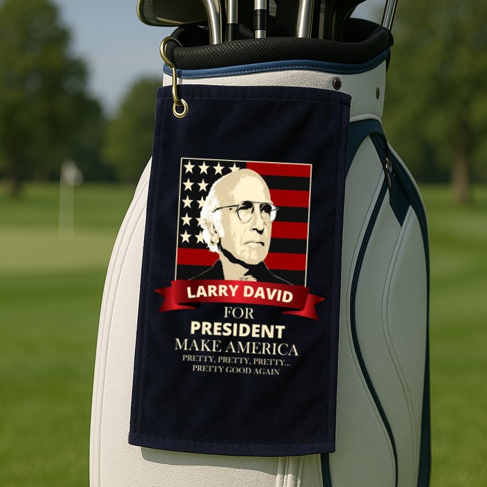 Larry David For President Golf Towel