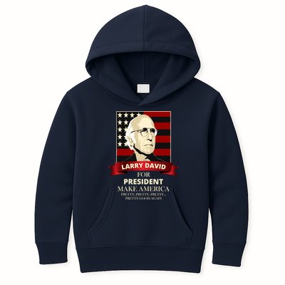 Larry David For President Kids Hoodie