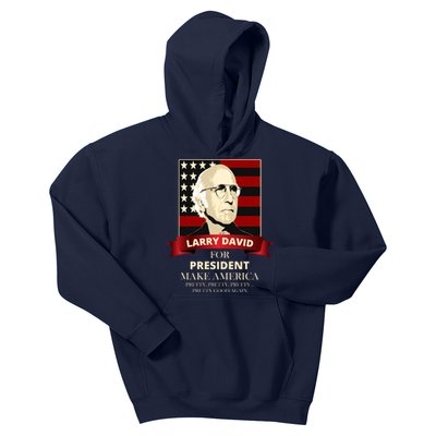 Larry David For President Kids Hoodie