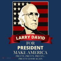 Larry David For President Short Acrylic Beanie