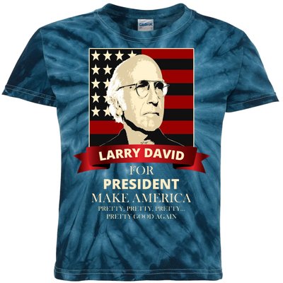 Larry David For President Kids Tie-Dye T-Shirt