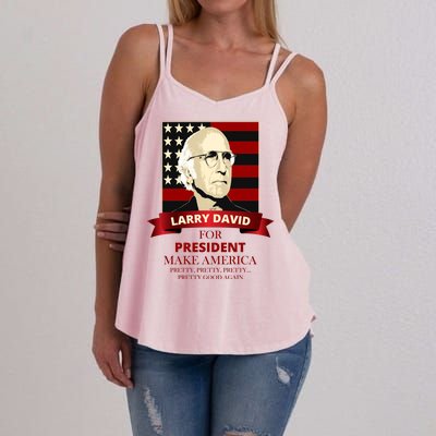 Larry David For President Women's Strappy Tank