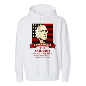 Larry David For President Garment-Dyed Fleece Hoodie