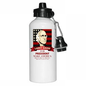 Larry David For President Aluminum Water Bottle