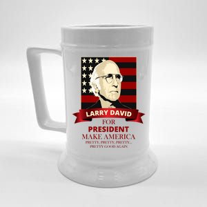 Larry David For President Beer Stein