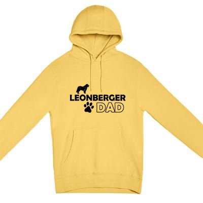 Leonberger Dad Funny Cute Dog Owner Adopt Rescue Fathers Day Gift Premium Pullover Hoodie