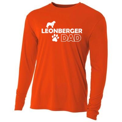 Leonberger Dad Funny Cute Dog Owner Adopt Rescue Fathers Day Gift Cooling Performance Long Sleeve Crew