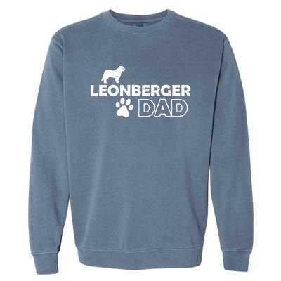 Leonberger Dad Funny Cute Dog Owner Adopt Rescue Fathers Day Gift Garment-Dyed Sweatshirt