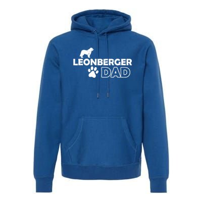 Leonberger Dad Funny Cute Dog Owner Adopt Rescue Fathers Day Gift Premium Hoodie