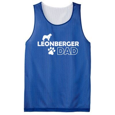 Leonberger Dad Funny Cute Dog Owner Adopt Rescue Fathers Day Gift Mesh Reversible Basketball Jersey Tank