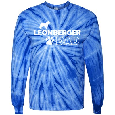 Leonberger Dad Funny Cute Dog Owner Adopt Rescue Fathers Day Gift Tie-Dye Long Sleeve Shirt