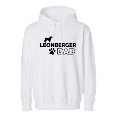 Leonberger Dad Funny Cute Dog Owner Adopt Rescue Fathers Day Gift Garment-Dyed Fleece Hoodie