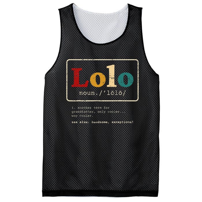 Lolo Definition Filipino Grandpa For A Pinoy Mesh Reversible Basketball Jersey Tank