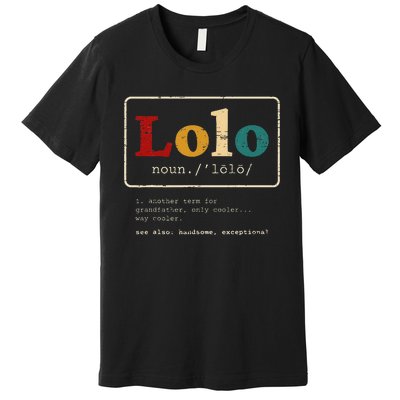 Lolo Definition Filipino Grandpa For A Pinoy Premium T-Shirt