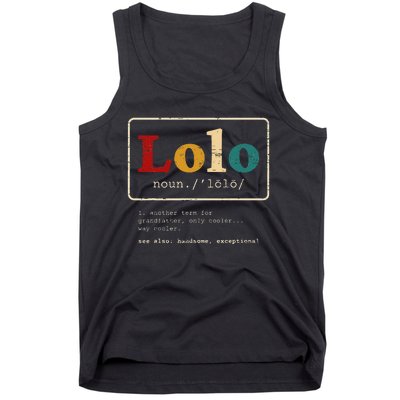 Lolo Definition Filipino Grandpa For A Pinoy Tank Top