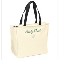 Lucky Duck Funny St Patricks Day Zip Tote Bag