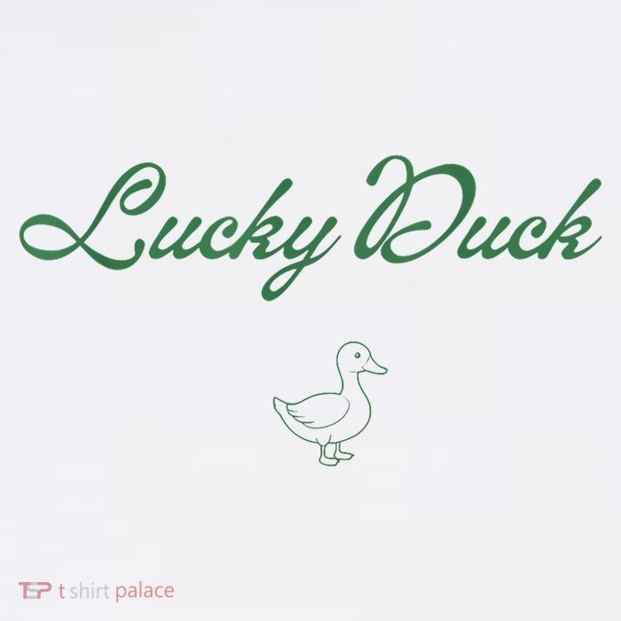 Lucky Duck Funny St Patricks Day Womens T-Shirt