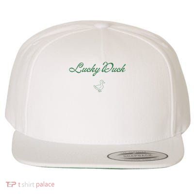 Lucky Duck Funny St Patricks Day Wool Snapback Cap