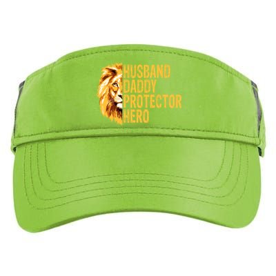 Lion Dad Funny Husband Daddy Protector Hero Fathers Day Funny Gift Adult Drive Performance Visor