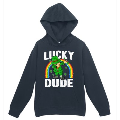 Lucky Dude Funny St Patricks Day Dabbing Leprechaun Cool Gift Urban Pullover Hoodie