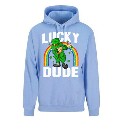 Lucky Dude Funny St Patricks Day Dabbing Leprechaun Cool Gift Unisex Surf Hoodie