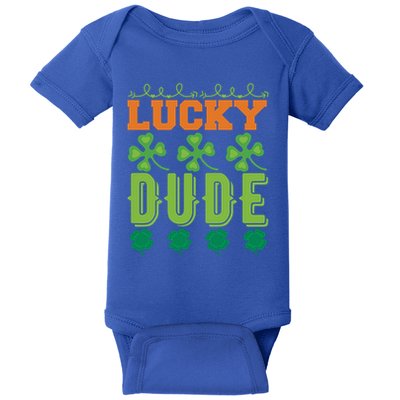Lucky Dude Funny St Patrick' Day Gift Baby Bodysuit