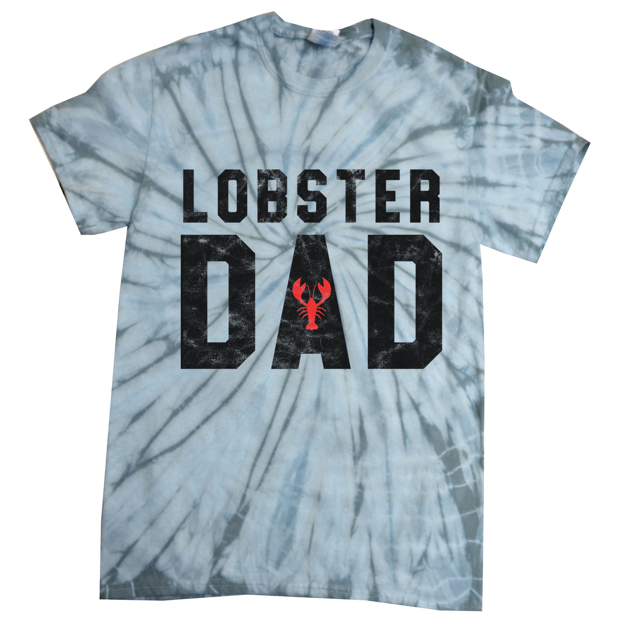 Lobster Dad Funny Vintage Black Gift Tie-Dye T-Shirt