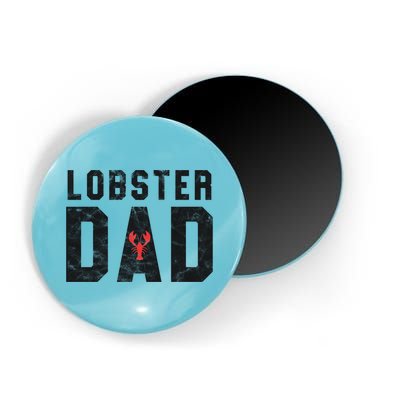 Lobster Dad Funny Vintage Black Gift Magnet