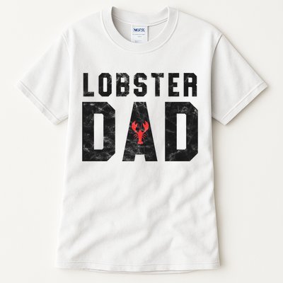 Lobster Dad Funny Vintage Black Gift Tall T-Shirt