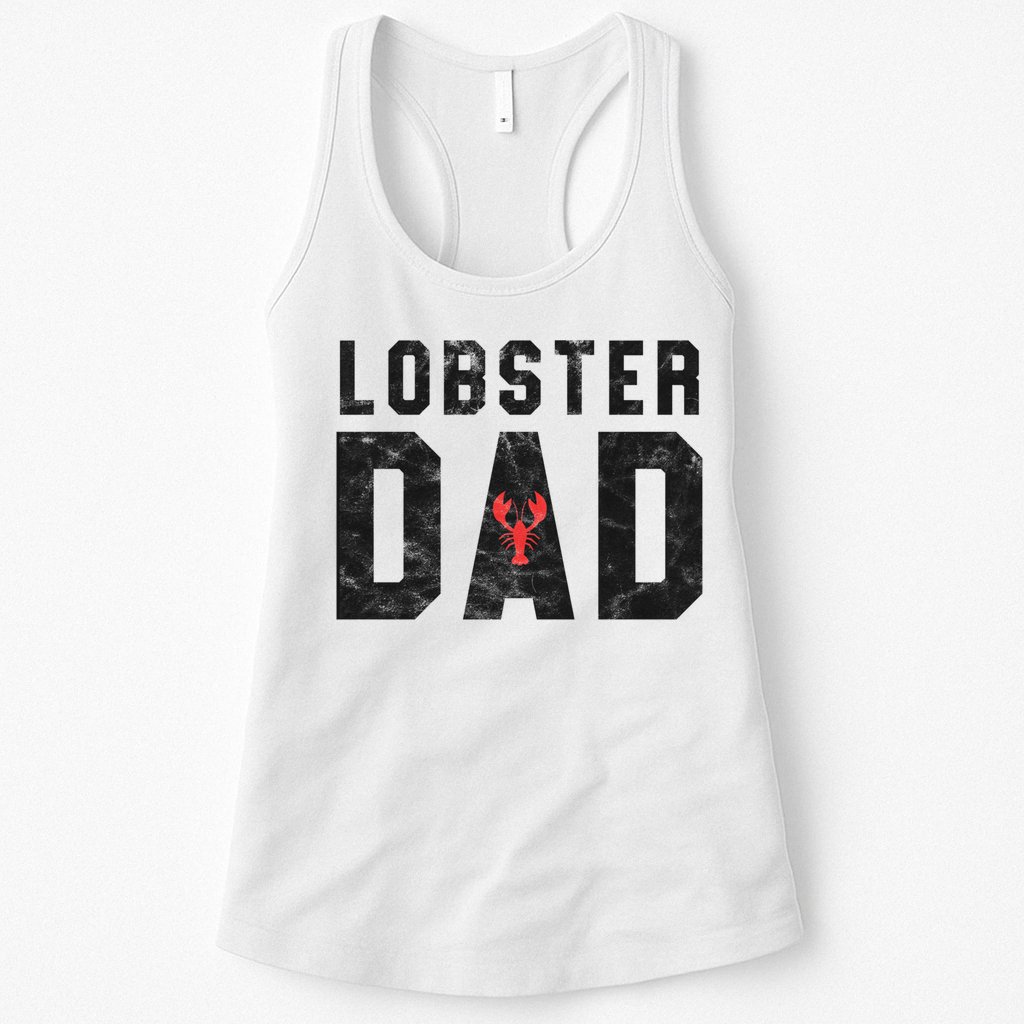 Lobster Dad Funny Vintage Black Gift Womens Tank Top
