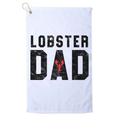 Lobster Dad Funny Vintage Black Gift Golf Towel