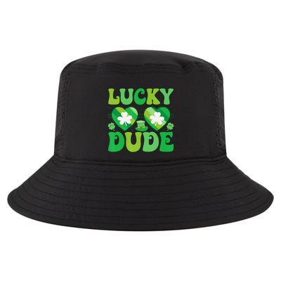 Lucky Dude Groovy St Patricks Day Sunglasses Clover Irish Cool Comfort Performance Bucket Hat
