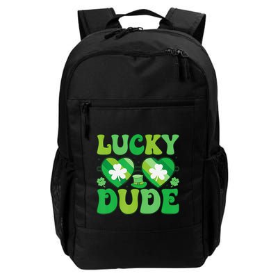 Lucky Dude Groovy St Patricks Day Sunglasses Clover Irish Backpack