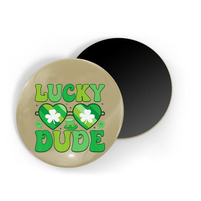 Lucky Dude Groovy St Patricks Day Sunglasses Clover Irish Magnet
