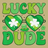 Lucky Dude Groovy St Patricks Day Sunglasses Clover Irish Magnet