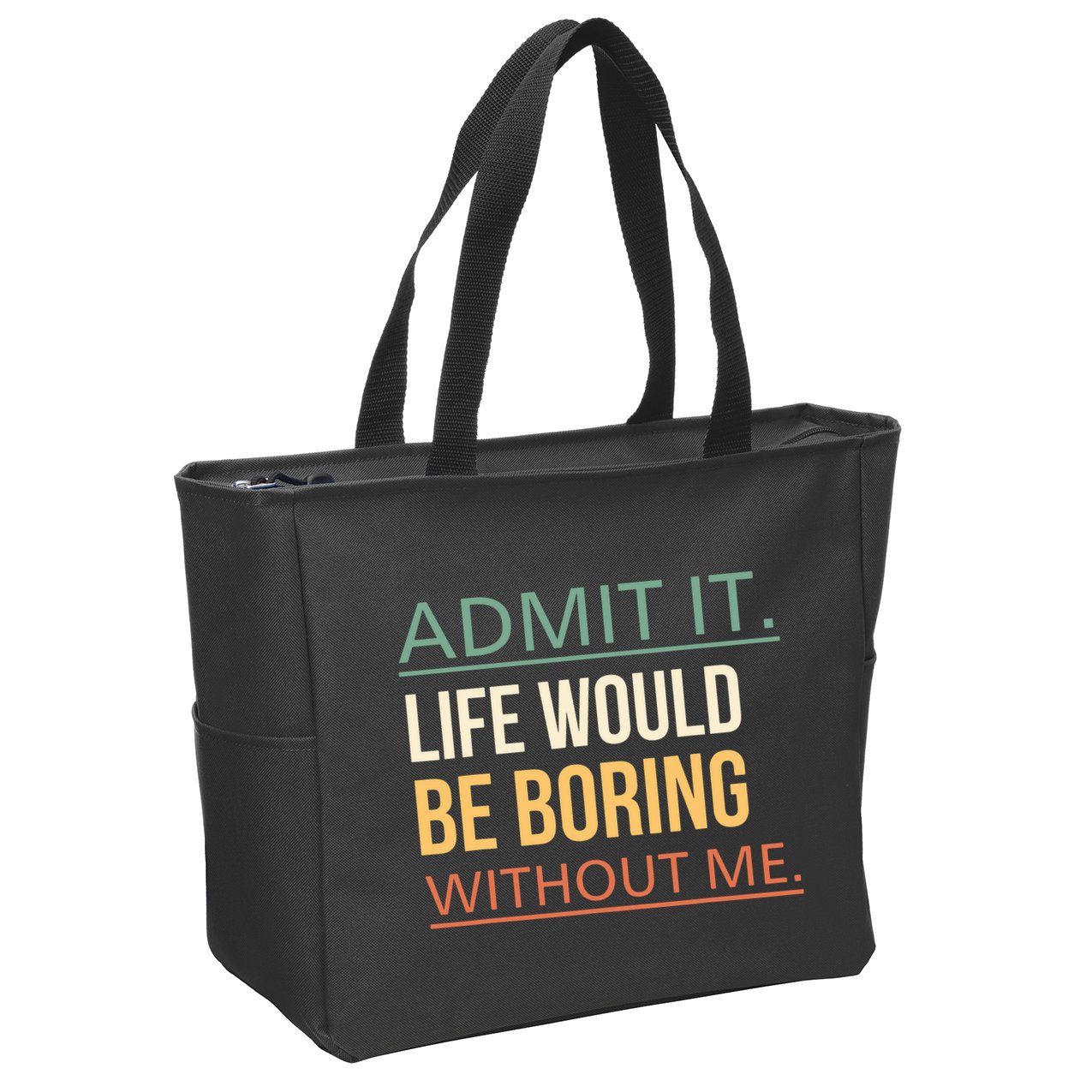 Lift Dude! Gift Bodybuilding Workout Clothes Zip Tote Bag