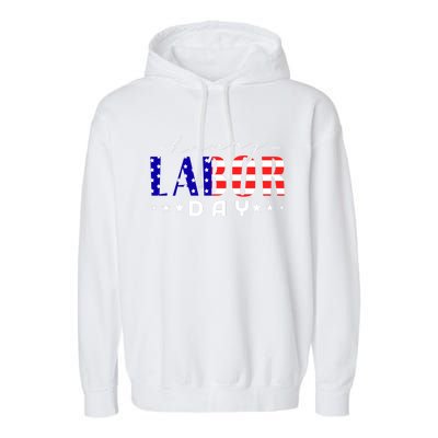 Labor Day Gift Garment-Dyed Fleece Hoodie