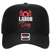 Labor Day Gift High Crown Mesh Back Trucker Hat