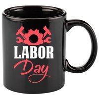 Labor Day Gift 11oz C Handle Ceramic Mug