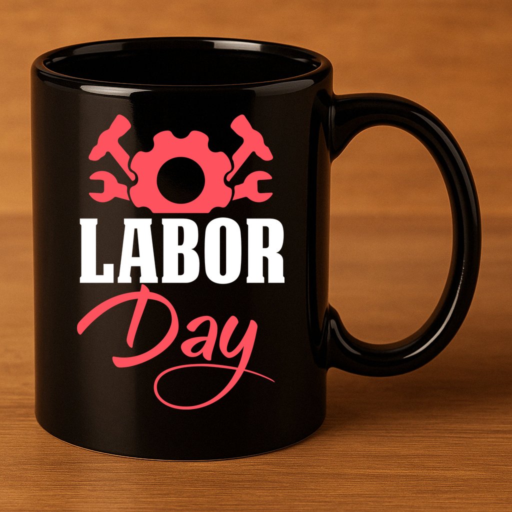 Labor Day Gift 11oz C Handle Ceramic Mug