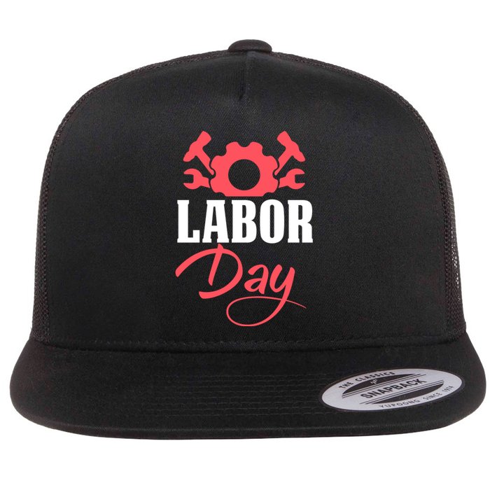 Labor Day Gift Flat Bill Trucker Hat