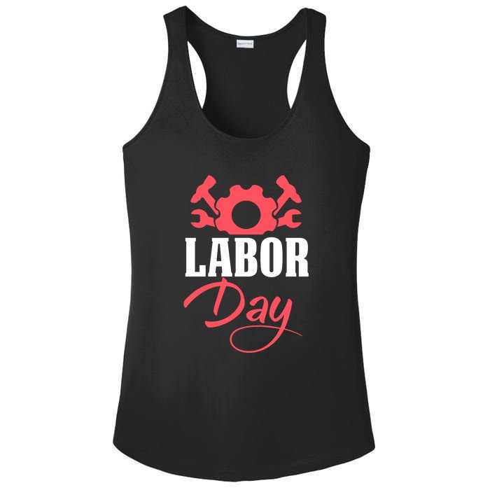 Labor Day Gift Ladies PosiCharge Competitor Racerback Tank